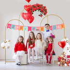 Metal Arch Backdrop Stand 7.2 6.6 5.9FT Wedding (Set of 3)