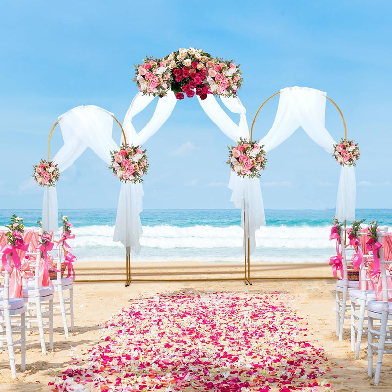 Metal Arch Backdrop Stand 7.2 6.6 5.9FT Wedding (Set of 3)