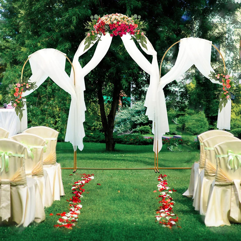 Metal Arch Backdrop Stand 7.2 6.6 5.9FT Wedding (Set of 3)