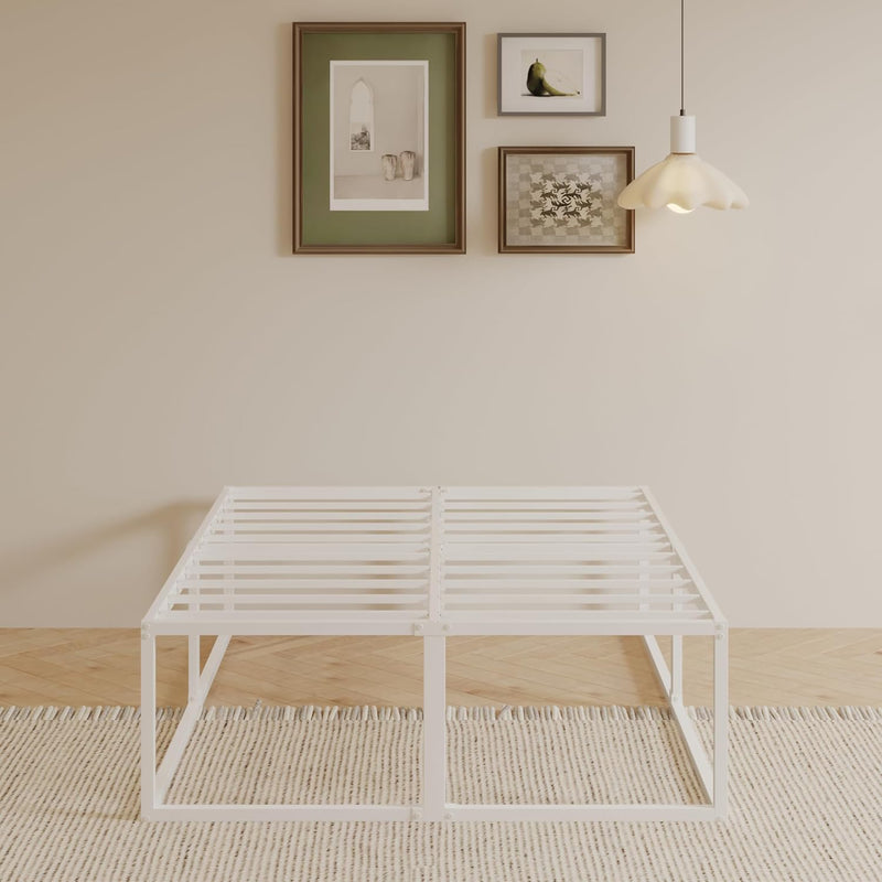 Bed Frame with Sturdy Slats Support
