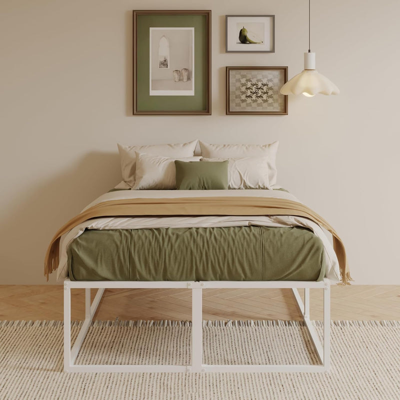 Bed Frame with Sturdy Slats Support