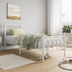 Metal Bed Frame with Headboard