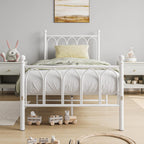Metal Bed Frame with Headboard