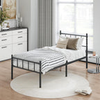 Metal Bed Frame Modern Style with Headboard
