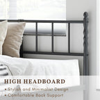 Metal Bed Frame Modern Style with Headboard