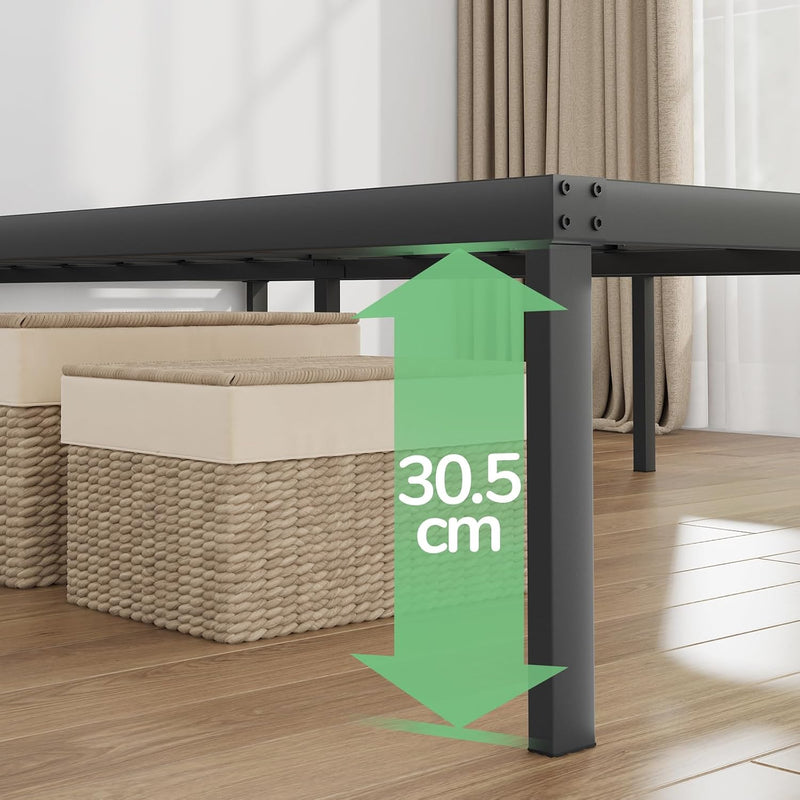 Metal Bed Frame Platform Steel Slat Support