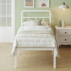 Metal Bed Frame with Curved Headboard 3FT