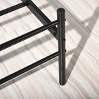 Metal Bed Frame with Decorative Headboard