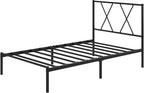 Metal Bed Frame with Headboard