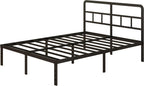 Metal Bed Frame with Headboard