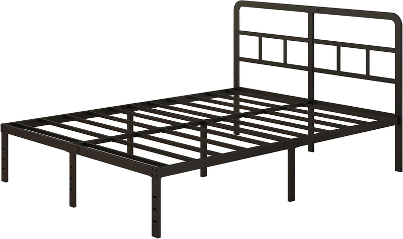 Metal Bed Frame with Headboard