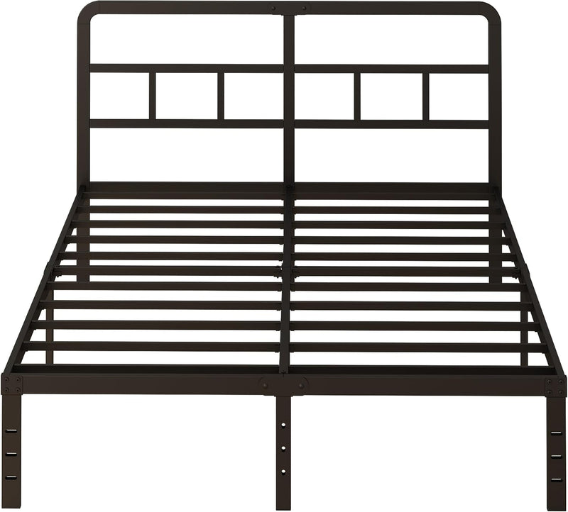 Metal Bed Frame with Headboard