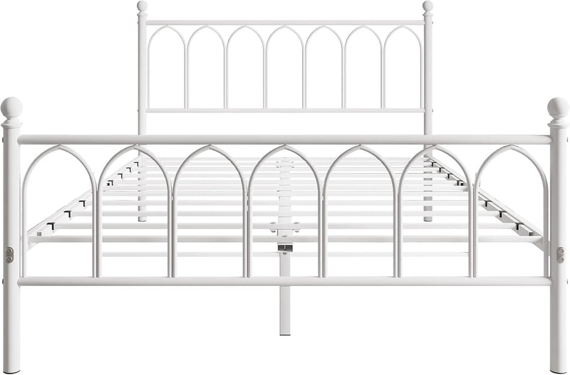 Metal Bed Frame with Headboard