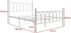 Metal Bed Frame with Headboard