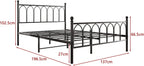 Metal Bed Frame with Headboard