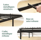 Metal Bed Frame with Headboard