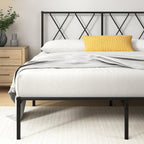 Metal Bed Frame with Headboard