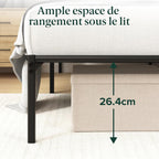Metal Bed Frame with Headboard