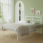Metal Bed Frame with Headboard