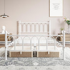 Metal Bed Frame with Headboard