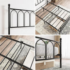 Metal Bed Frame with Headboard
