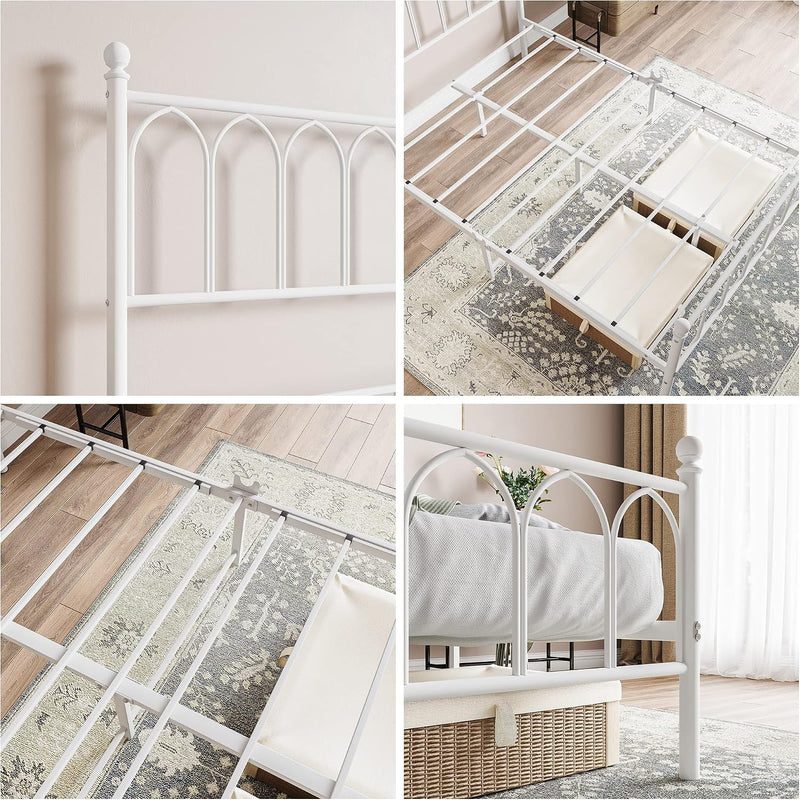 Metal Bed Frame with Headboard