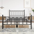 Metal Bed Frame with Headboard