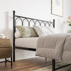 Metal Bed Frame with Headboard