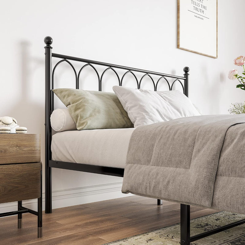 Metal Bed Frame with Headboard