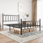 Metal Bed Frame with Headboard