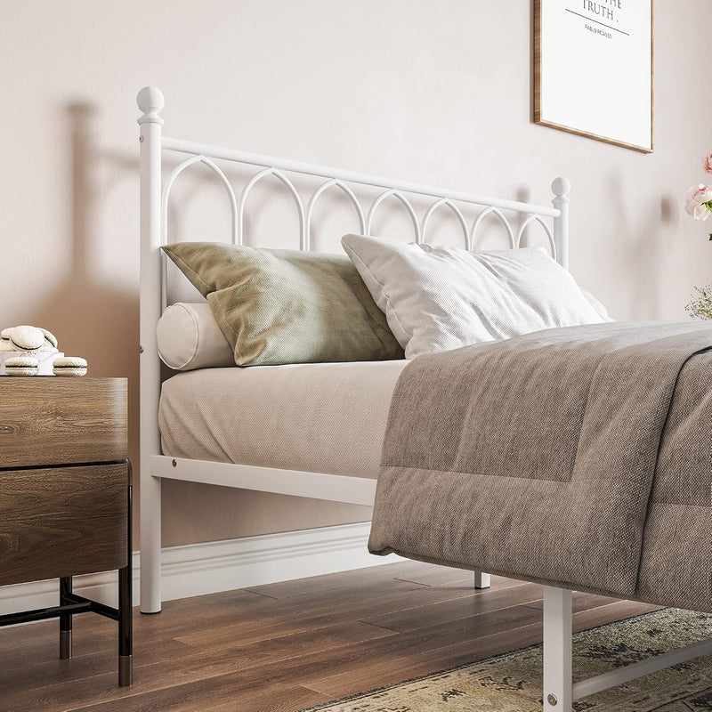 Metal Bed Frame with Headboard