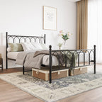 Metal Bed Frame with Headboard