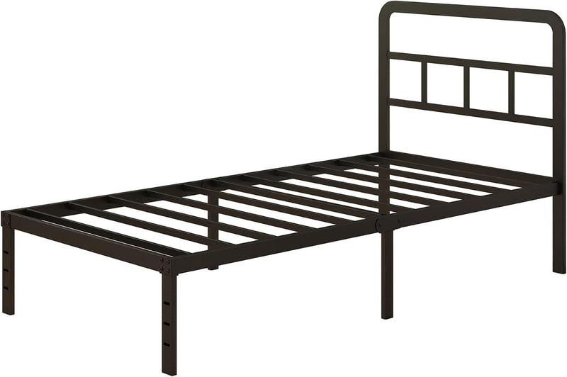 Metal Bed Frame with Headboard 36CM High