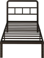 Metal Bed Frame with Headboard 36CM High