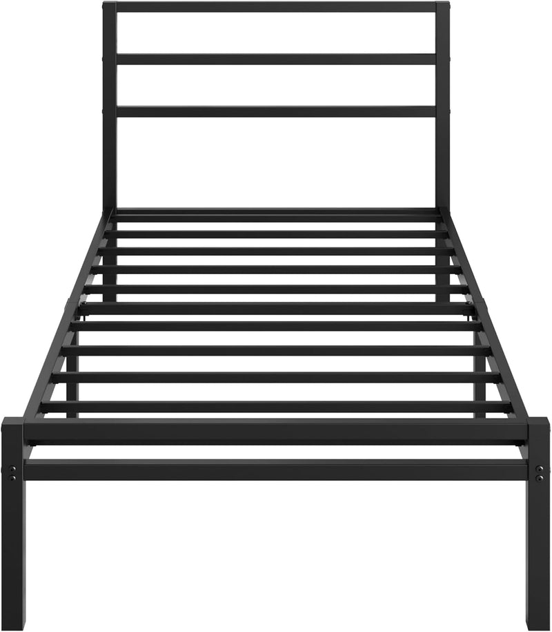 Metal Bed Frame with Headboard and Footboard