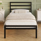 Metal Bed Frame with Headboard and Footboard