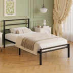 Metal Bed Frame with Headboard and Footboard