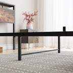 Metal Bed Frame with Modern MDF Headboard Sturdy