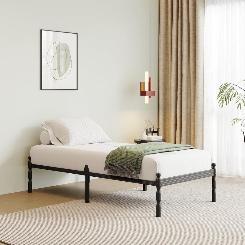 Metal Bed Frame with Underbed Storage and Steel