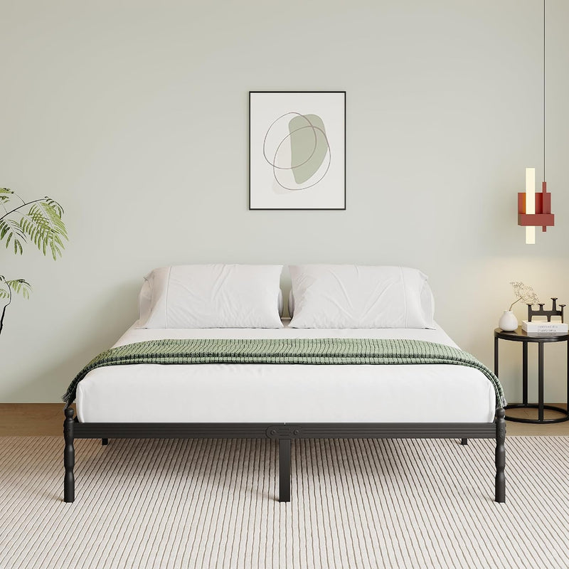 Metal Bed Frame with Underbed Storage and Steel