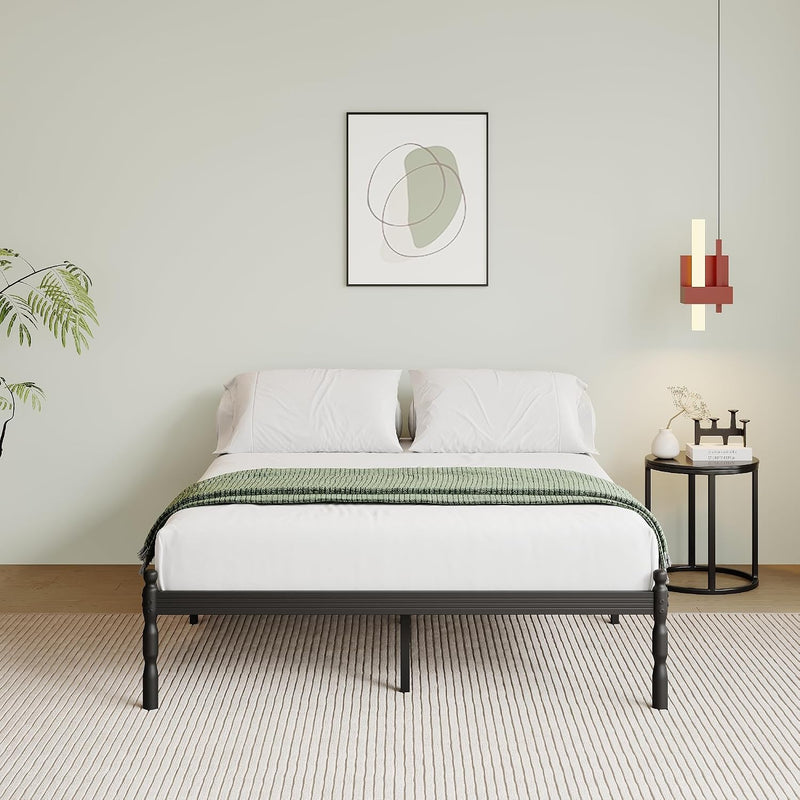 Metal Bed Frame with Underbed Storage and Steel