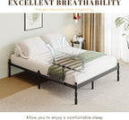 Metal Bed Frame with Underbed Storage and Steel