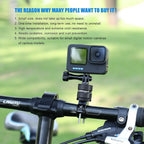 Metal Bicycle Mount for Gopro Camera Handlebar Aluminium