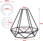 Metal Ceiling Lamp Shade Geometric Lampshade with Reducer