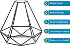 Metal Ceiling Lamp Shade Geometric Lampshade with Reducer