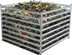 Metal Composter Garden Bin 900L Leaf Steel