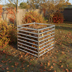 Metal Composter Garden Bin 900L Leaf Steel