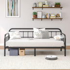 Metal Daybed Frame Bed Size with Steel Slats