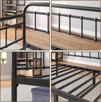 Metal Daybed Frame Bed Size with Steel Slats