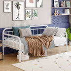 Metal Daybed Frame Bed Size with Steel Slats